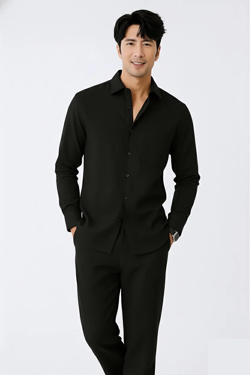 Most Breathable Shirt & Bottom Set Of Linen, Luxury Pastels Color And Style