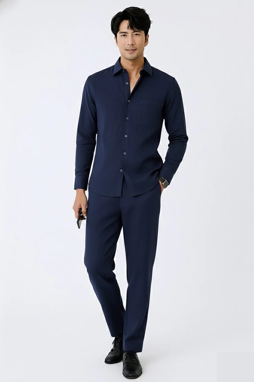 Most Breathable Shirt & Bottom Set Of Linen, Luxury Pastels Color And Style