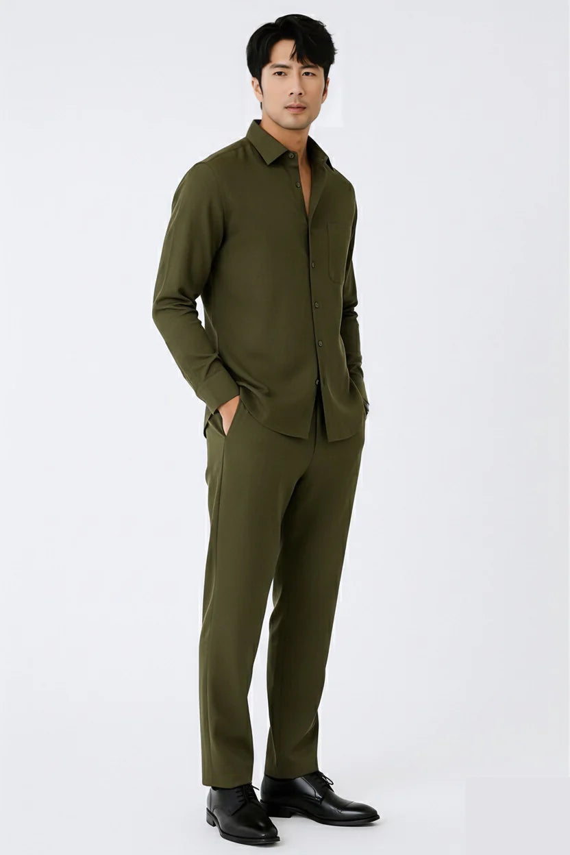 Most Breathable Shirt & Bottom Set Of Linen, Luxury Pastels Color And Style